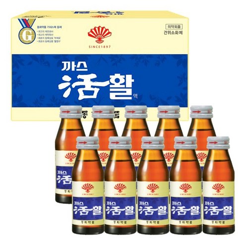 동화약품 부채표 까스활, 75ml, 10병