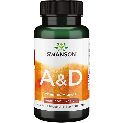 스완슨 비타민 A & D 소프트젤, 250정, 1개