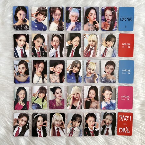 샤올 아이브아가라구용 아이브 ive mine switch 럭드 사웨 위드뮤 장원영 포카 포토카드, love dive 30장