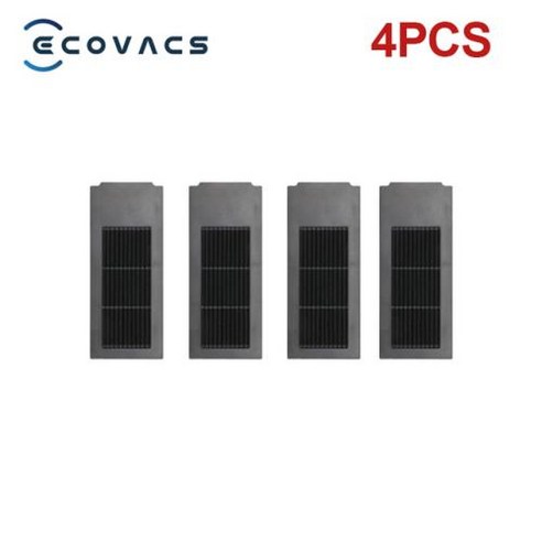 로봇청소기물걸레 물걸레패드 Ecovacs Deebot X2 omni Pro 로봇 진공 액세서리 롤러 메인 사이드 브러시 헤파 필터 걸레 천 먼지 봉투 부품, 5) 4pcs