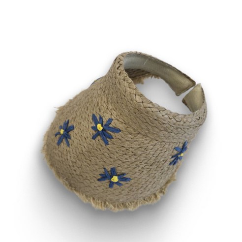 자연의 아름다움과 완벽한 자외선 차단, 티모양 라탄 라피아 썬바이저로 여름 스타일을 완성하세요.