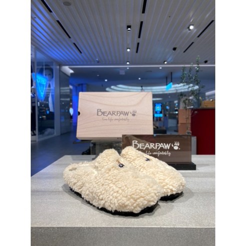 베어파우(BEARPAW) MINDY BEAR 겨울 털 슬리퍼 K818030ND-W