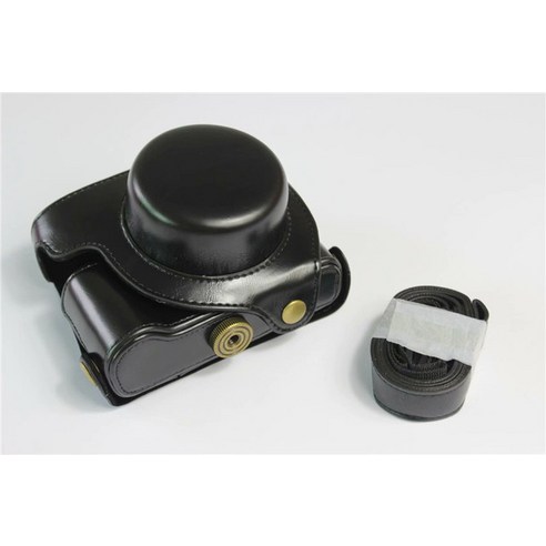 PU 가죽 케이스 보호 커버 파나소닉 루믹스 LX100 LX100II LX100 M2 용 카메라 가방 셸 및 스트랩, 05 A1 Black, 1개