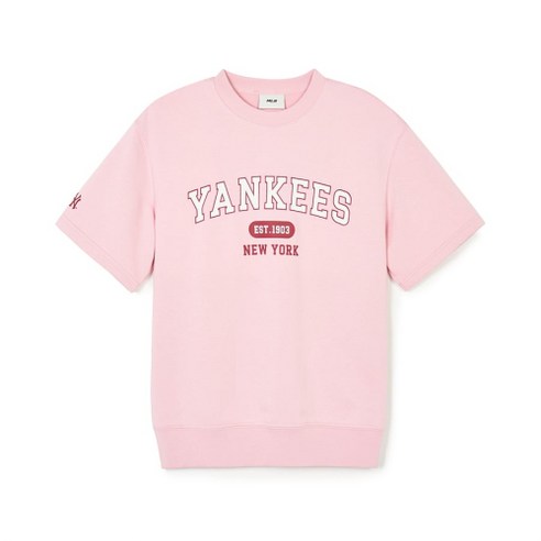 MLB 바시티 반팔 맨투맨 NY (Mg.Pink)148062
