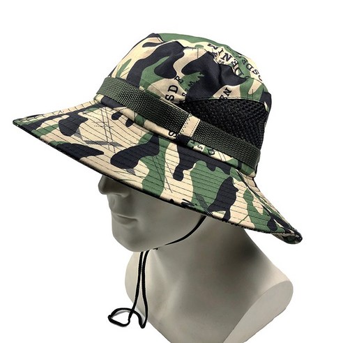 [LF] 아웃도어 여름 챙 카모플라쥬 메쉬 캠핑여행 등산 낚시 비치 남성 여성 모자 폴딩 선캡, Camou 05