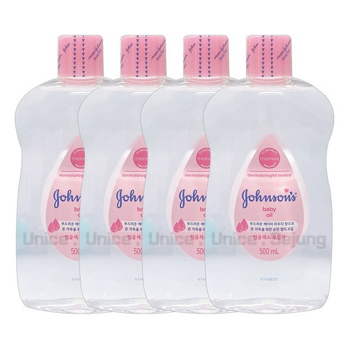 H 존슨즈 베이비 레귤러 오일, 500ml, 4개 베이비리치오일