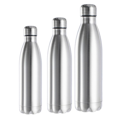 500/750/1000ml 휴대용 야외 물병 식품 학년 스테인레스 스틸 단일 벽 Leakproof 진공 컵 뜨거운 차가운 물병, 하나, 1000ml