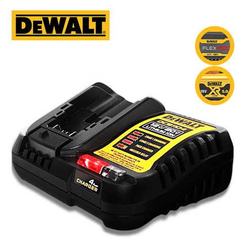 디월트 12V 20V 리튬이온 충전기 DCB1104 (Flexvolt 배터리 충전가능), 1개