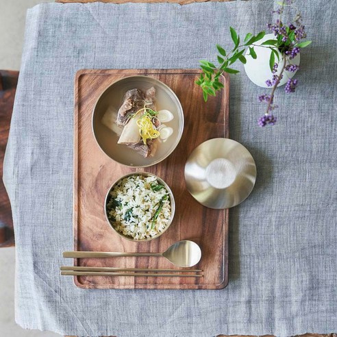 빛나는 전통, 건강한 식탁 - 광명유기 방짜유기 단반상기 세트