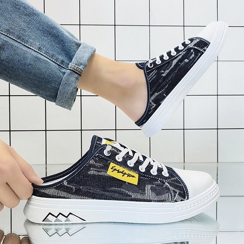 버켄스탁취리히 데님 캔버스 남성 뮬운동화 뮬 스니커즈 키높이 쿠션 슬립온 Best Top3