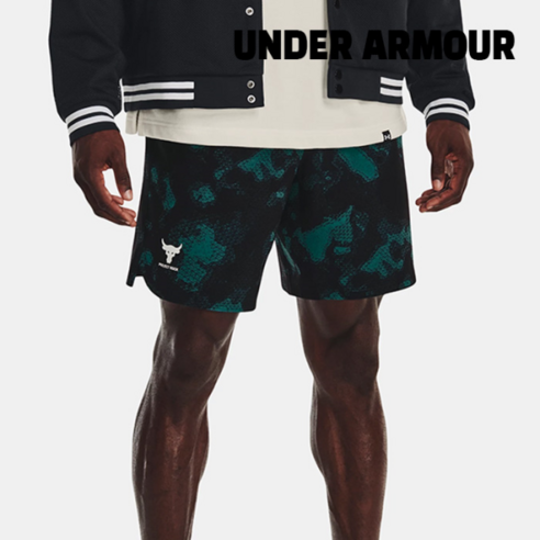 언더아머 UNDERARMOUR 반바지 G12- 1377438-722 프로젝트 락 우븐 프린티드 쇼츠 319616