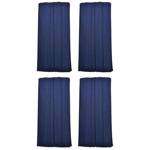 10mm 바이어스테이프 칼라바이어스 4yard, 4개, 네이비