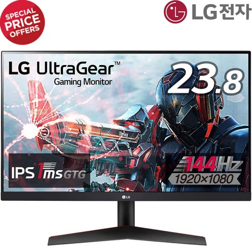 엘지전자모니터 LG전자 60.4cm FHD 울트라기어 게이밍 모니터, 24GN600  Best 5