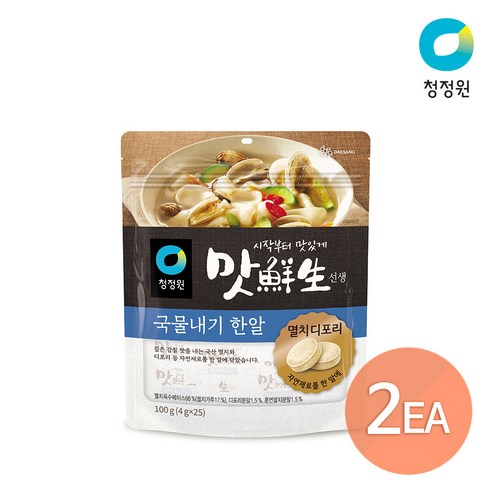 청정원 맛선생 멸치디포리 국물내기한알 100g, 2개