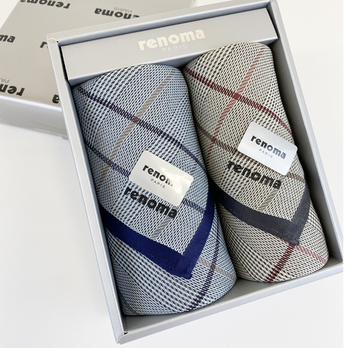 땀과 고민을 닦아내고, 기분 좋은 하루를 선물하는 레노마 손수건