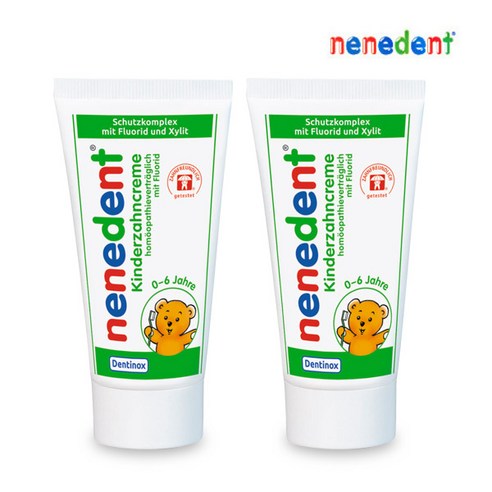 네네덴트 저불소 사과 50 ml 아기 어린이 주니어 유아 치약 1 2 3 4 5 개, 50ml, 4개 외코아제치약