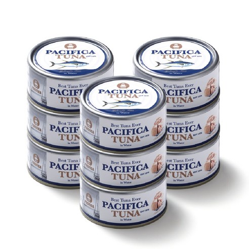 퍼시피카튜나 황다랑어 통살 Solid 저칼로리 워터 참치캔 135g 9개, 150g, 1개