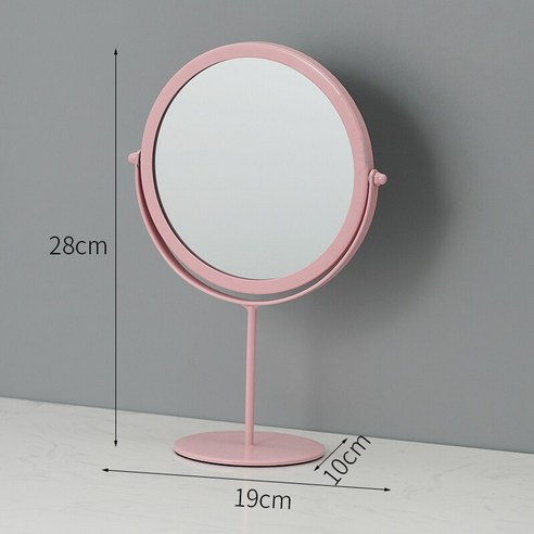 [XIG] 금속 장식 거울 레이디 화장 거울 공예 차원 홈 장식 액세서리 Wj021710, A 핑크
