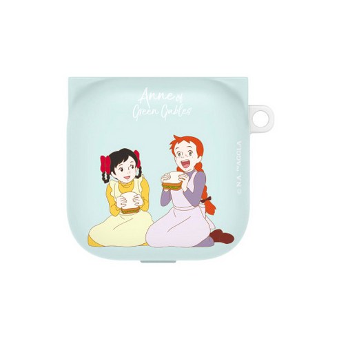 스펙트럼 버즈2 라이브 프로 버즈2프로 호환 하드케이스 빨강머리앤 봄날의앤, 앤과다이애나 민트