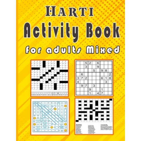 (영문도서) Harti Activity book for adults Mixed: Puzzle book mixed Soduko word search CodeWord and w... Paperback, Independently Published, English, 9798728883722