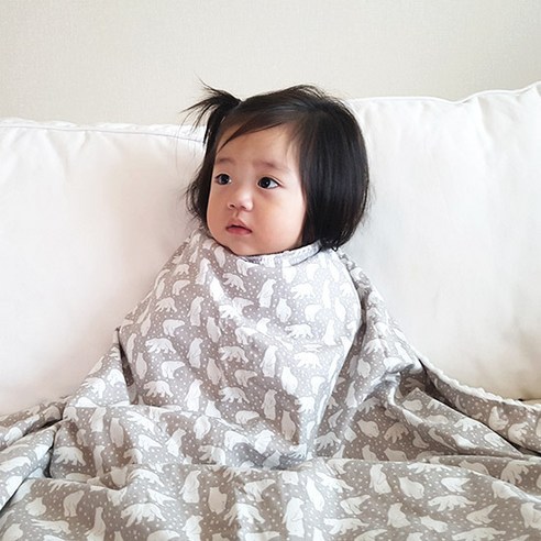 베베슈에뜨 양털느낌 극세사 블랭킷, 허니레몬