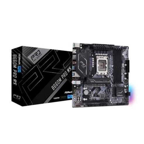 ASRock 마더보드 B660M Pro RS Intel B660 시리즈 CPU(LGA1700) 대응 B660M MicroATX 마더보드 [국내 정규 대리점품]