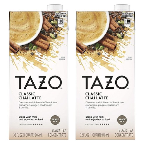 타조 차이 클래식 라떼, 946ml, 2개