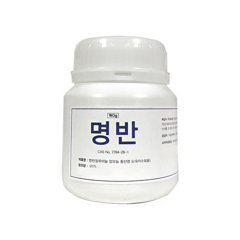 삼현제약 명반 180g X 10 매염제 백반가루 캠핑 뱀퇴치, 10개, 1개입 철매염제