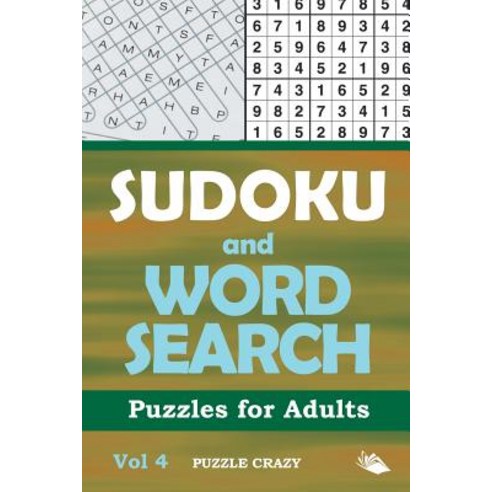 Sudoku and Word Search Puzzles for Adults Vol 4 Paperback, Puzzle Crazy