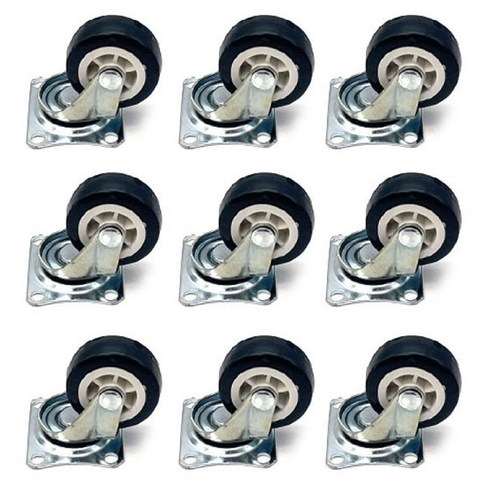 아이베란다 블랙 우레탄 소형바퀴 캐스터 회전 가구 바퀴, 20개