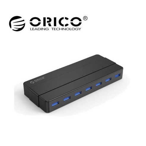 오리코 7포트 USB 3.0 허브 H7928-U3, 블랙