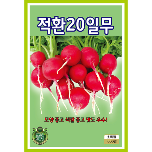 열무 배추 무 씨앗 모음 종자, 2개