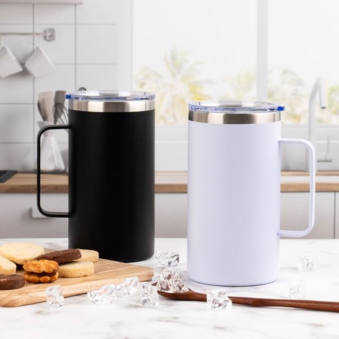 대용량 보온보냉의 완벽한 동반자: 스텐 손잡이 보온보냉 텀블러 700ml