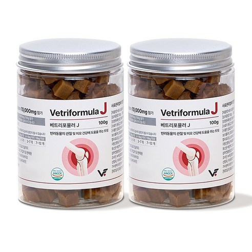 베트리포뮬러 반려동물 종합유산균영양제 관절 피부 면역 오메가3, 100g, 2개, J 관절영양제 보스웰리아