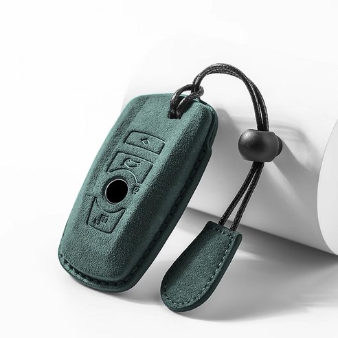 호환 BMW 키케이스 악세사리 신형 스마트키 3시리즈 4시리즈 적용 가죽 bmw디스플레이키케이스 키홀더, 그린B타입, 1개