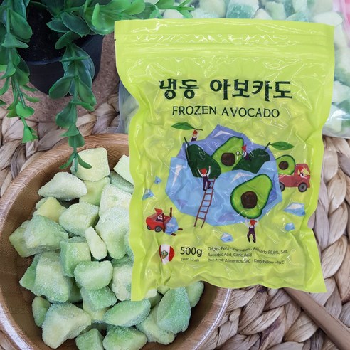 냉동 아보카도 500g, 1개