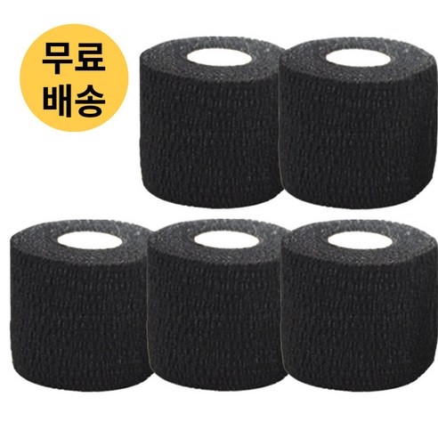 유니복스 중약지 손목 엄지 리프팅 탄력 훅그립 볼링 테이프 자가접착식, 5개