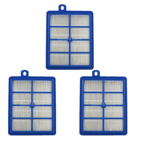 3개 진공 청소기 용 HEPA 필터 교체 부품, 150x120mm, 플라스틱, 화이트