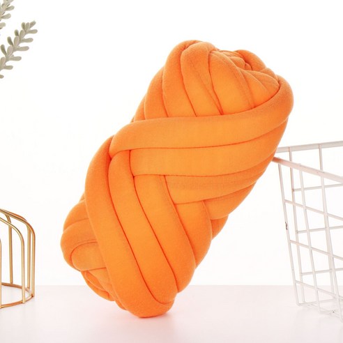 떨샵 자이언트얀 뜨개실 가방 만들기 DIY 패브릭 벨벳, 1개, 기본-오렌지