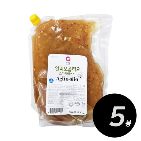 청정원 알리오올리오 스파게티소스 2kg, 5개