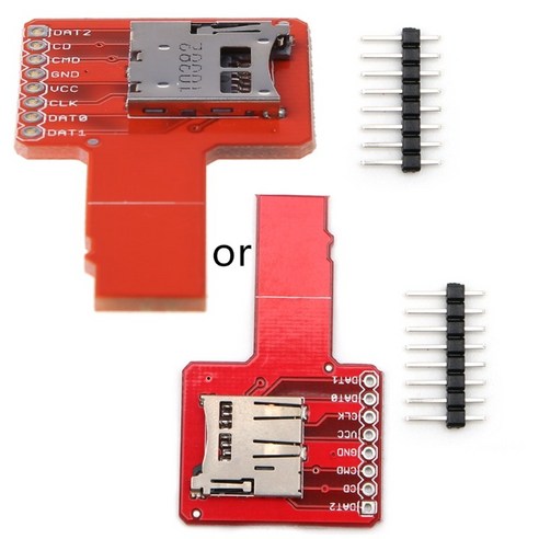 TF 카드 어댑터 플레이트 Universal 1PC와 호환되는 Micro SD Sniffe, 빨간색