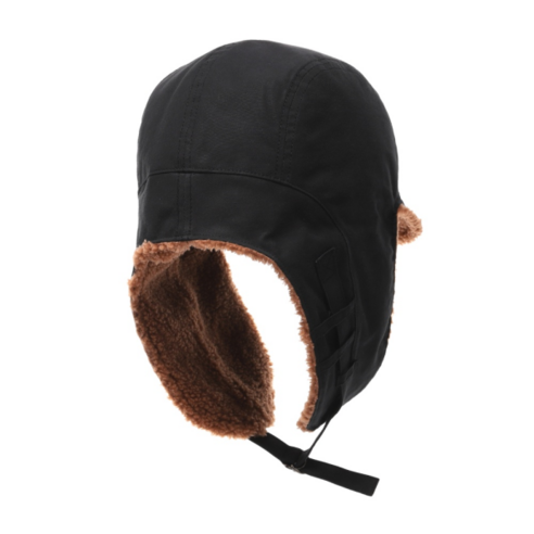 내셔널지오그래픽 리버시블 겨울 방한모자 블랙