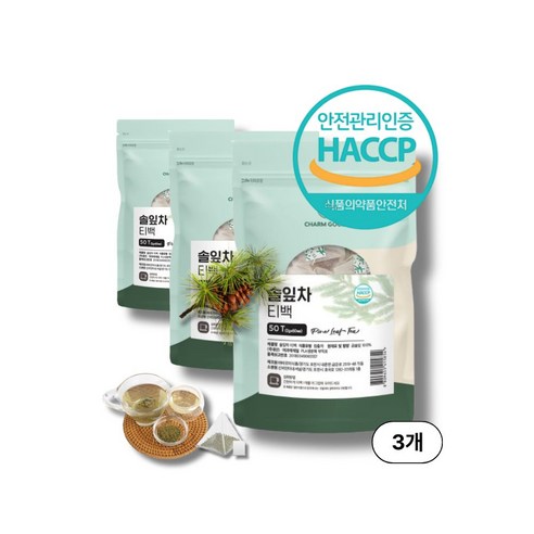 100% 국산 솔잎차 티백망 솔입차 곰솔잎 생분해필터 송엽차 건강티백 식약청인증 HACCP