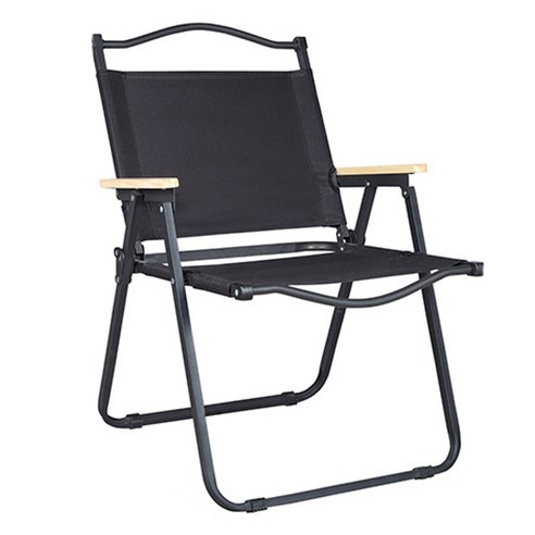 IYES 접이식 캠핑 의자 낚시 릴렉스 체어 대형 IY-CH76, 블랙