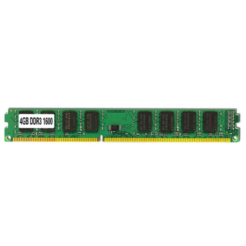 Monland RAM 데스크탑 메모리 DDR3 4G 1600MHz 1.5V 240핀 컴퓨터 인텔 용 AMD 양면 16 입자 초록