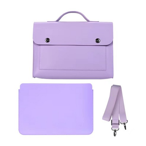 노트북가방 노트북파우치 심플하고 세련된 노트북 숄더 겸 크로스백 방수 태블릿 가방 13인치 14인치 PC가방, purple
