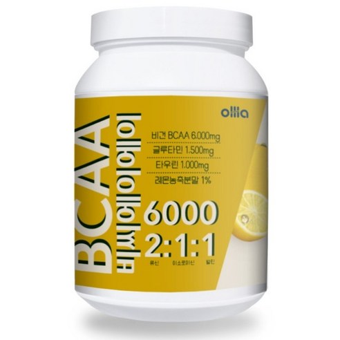 올라 BCAA 파우더 6000, 500g, 레몬