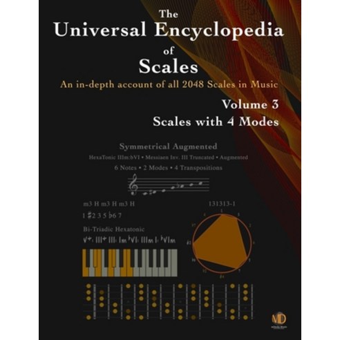 (영문도서) The Universal Encyclopedia of Scales Volume 3: Scales with 4 modes Paperback, Independently Published, English, 9798609183378