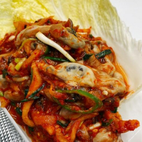 생굴무침 550g 통영 신선한 밑반찬 밀봉포장 배송, 1개