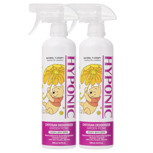 하이포닉 디즈니 반려동물 에디션 냄새 제거 탈취제 걸리시향, 2개, 500ml